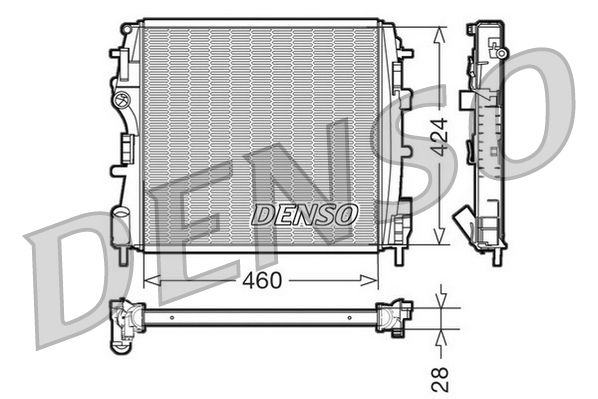 Kühler, Motorkühlung DENSO DRM23019