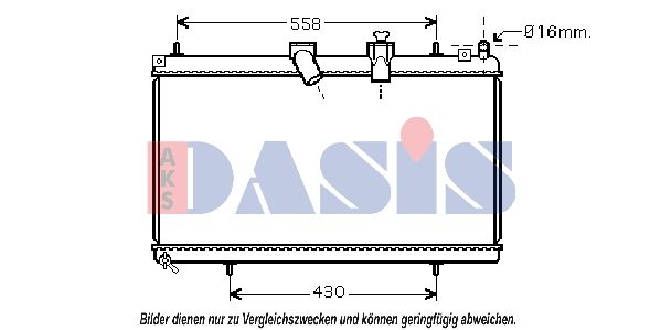 Kühler, Motorkühlung AKS DASIS 060059N
