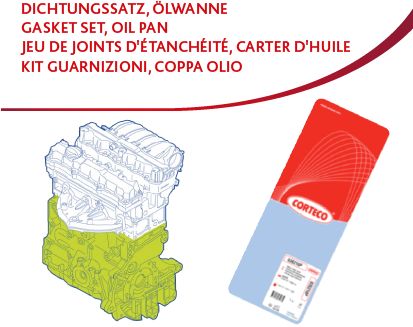 Dichtungssatz, Kurbelgehäuse CORTECO 427249P