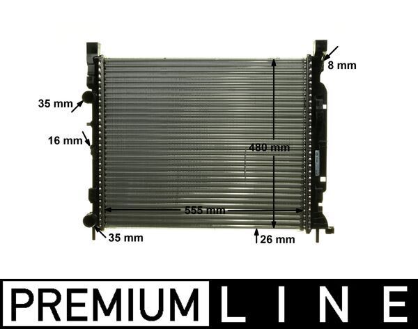Kühler, Motorkühlung MAHLE CR1155000P