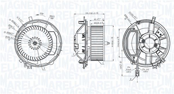 Innenraumgebläse MAGNETI MARELLI 069412777010