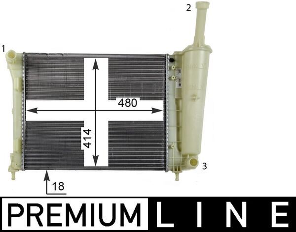 Kühler, Motorkühlung MAHLE CR1859000P