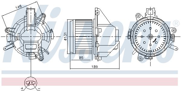 Innenraumgebläse NISSENS 87608