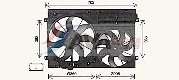 Lüfter, Motorkühlung AVA QUALITY COOLING VN7551