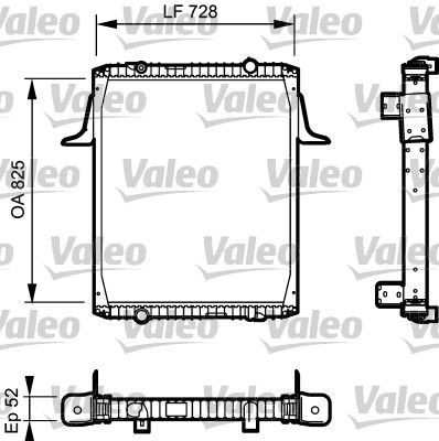 Kühler, Motorkühlung VALEO 732329