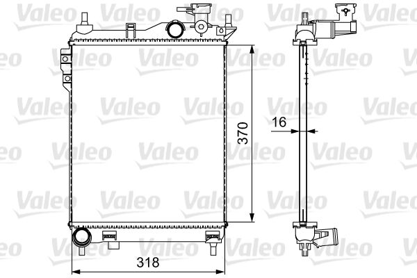 Kühler, Motorkühlung VALEO 734910