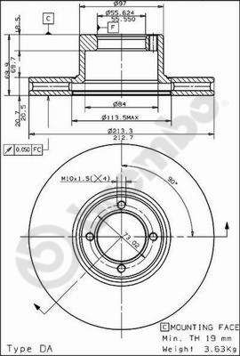 Bremsscheibe BREMBO 09.4933.10