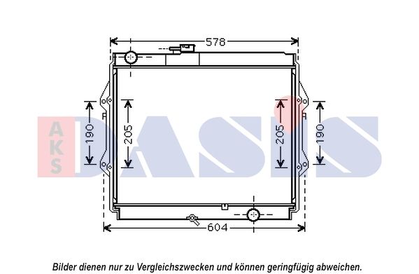 Kühler, Motorkühlung AKS DASIS 210245N