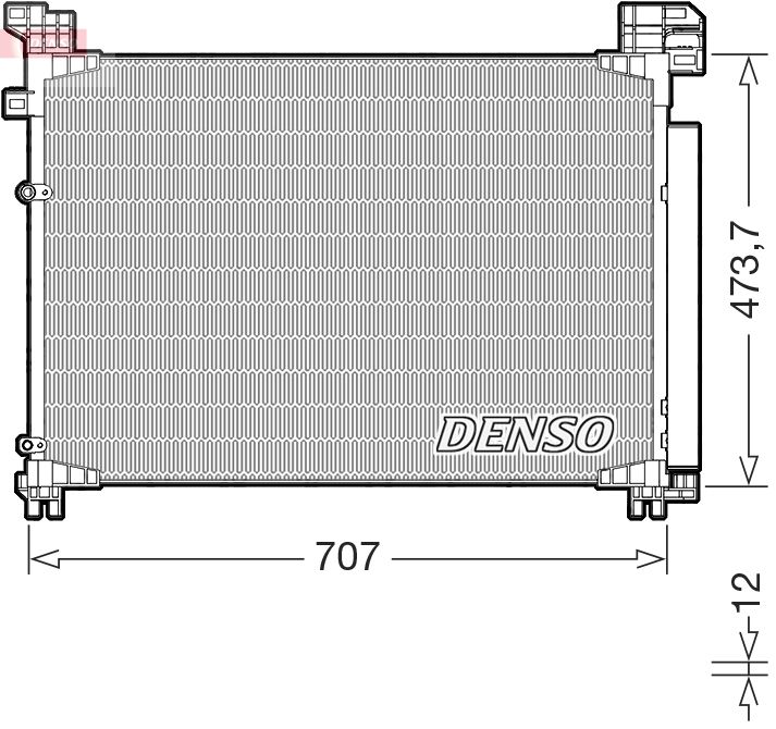 Kondensator, Klimaanlage DENSO DCN51020