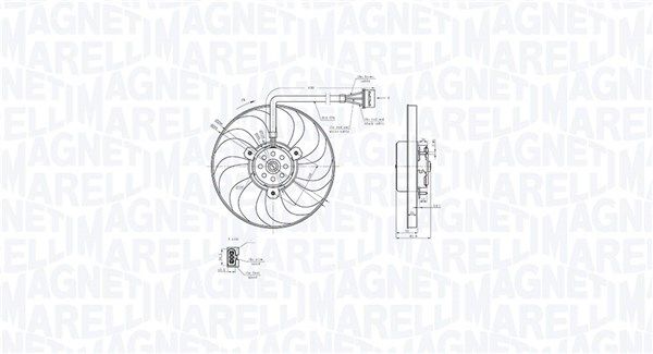 Lüfter, Motorkühlung MAGNETI MARELLI 069422883010