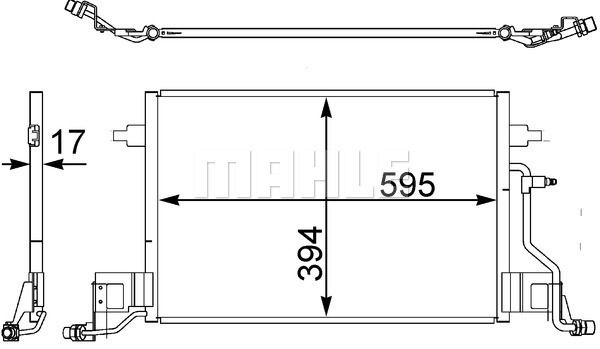 Kondensator, Klimaanlage MAHLE AC 403 000S