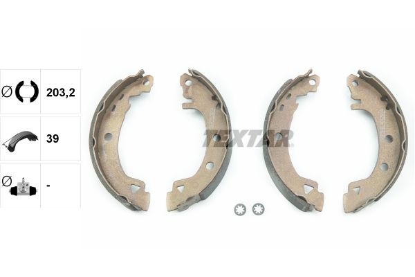 Bremsbackensatz TEXTAR 91037901