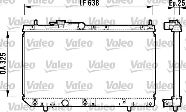 Kühler, Motorkühlung VALEO 734103