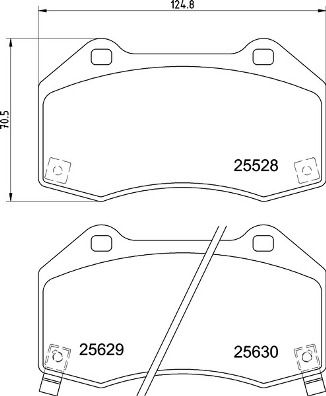 Bremsbelagsatz, Scheibenbremse BREMBO P 59 094