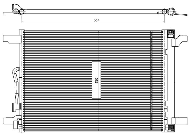 Kondensator, Klimaanlage NRF 350509