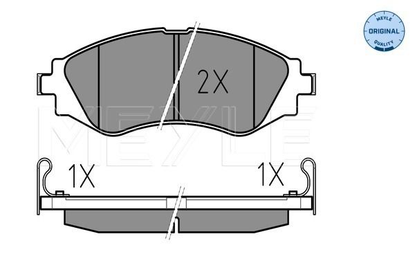 Bremsbelagsatz, Scheibenbremse MEYLE 0252323417/W