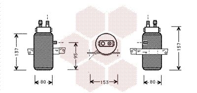 Trockner, Klimaanlage VAN WEZEL 4700D043