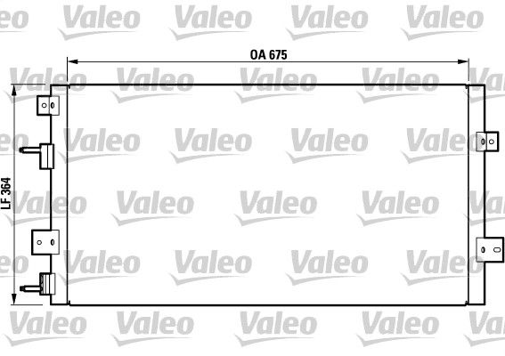 Kondensator, Klimaanlage VALEO 817075