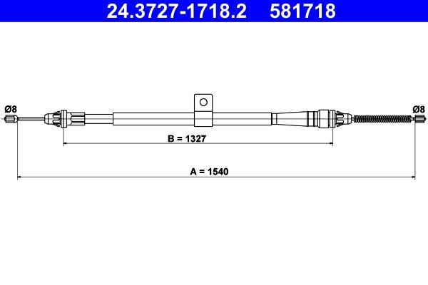 Seilzug, Feststellbremse ATE 24.3727-1718.2