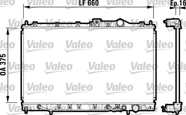 Kühler, Motorkühlung VALEO 731648