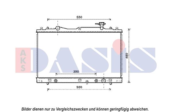 Kühler, Motorkühlung AKS DASIS 320054N