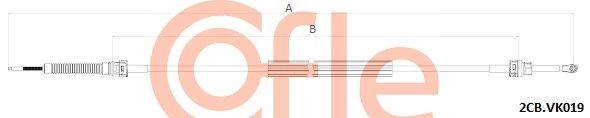 Seilzug Schaltgetriebe COFLE 2CB.VK019