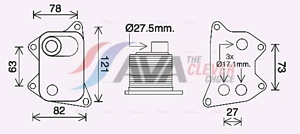 Ölkühler, Motoröl AVA QUALITY COOLING AI3420