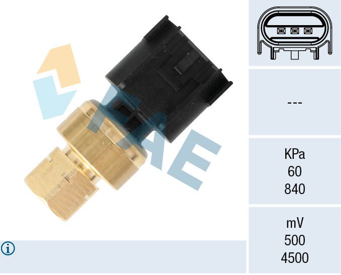 Sensor, Kraftstoffdruck FAE 15617