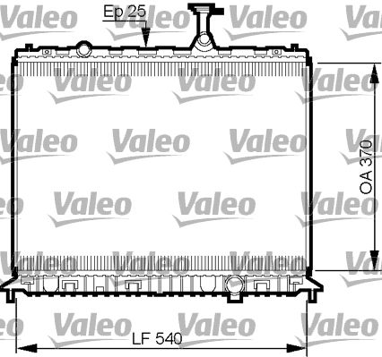 Kühler, Motorkühlung VALEO 735508
