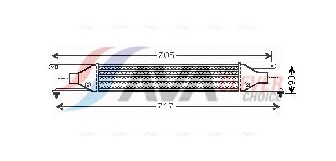 Ladeluftkühler AVA QUALITY COOLING FT4354