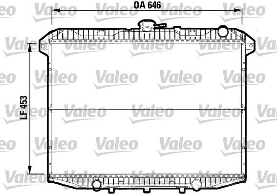 Kühler, Motorkühlung VALEO 732592