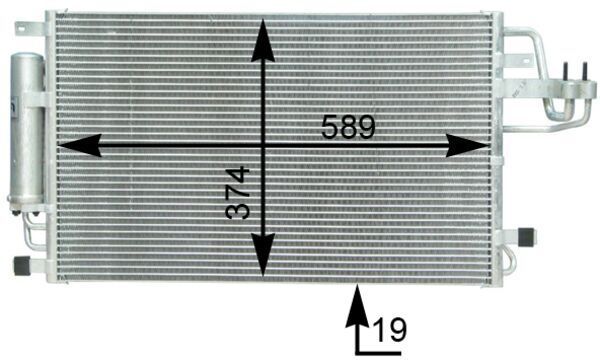 Kondensator, Klimaanlage MAHLE AC399000S