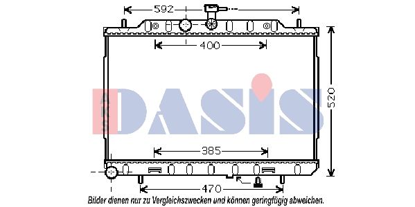 Kühler, Motorkühlung AKS DASIS 070152N