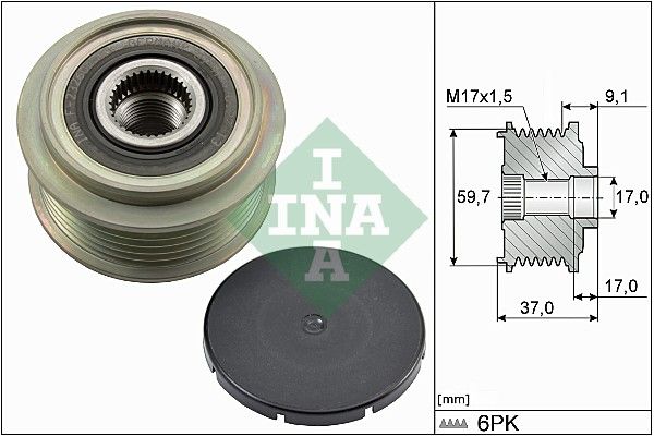 Generatorfreilauf INA 535 0035 10