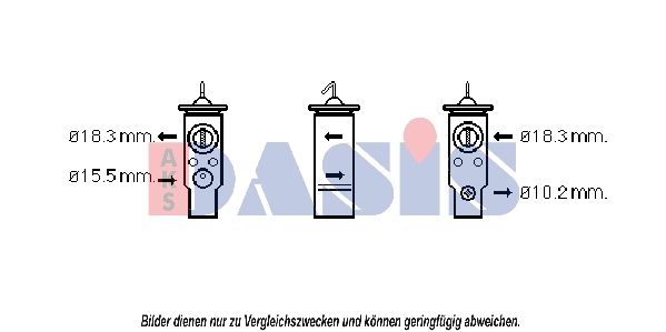 Expansionsventil, Klimaanlage AKS DASIS 840167N