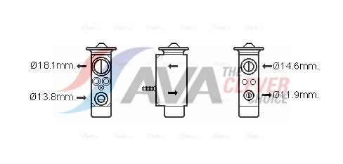 Expansionsventil, Klimaanlage AVA QUALITY COOLING FD1492
