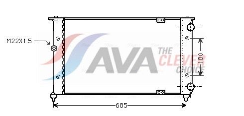 Kühler, Motorkühlung AVA QUALITY COOLING ST2021