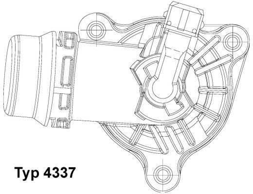 Thermostat, Kühlmittel WAHLER 4337.105D