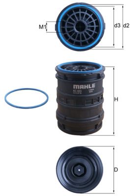Kraftstofffilter MAHLE KC633D