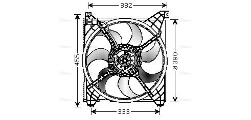 Lüfter, Motorkühlung AVA QUALITY COOLING hy7508