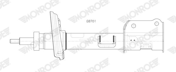 Stoßdämpfer Monroe G8701