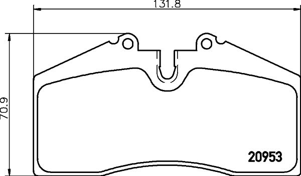 Bremsbelagsatz Bremsbeläge HELLA 8DB 355 007-701