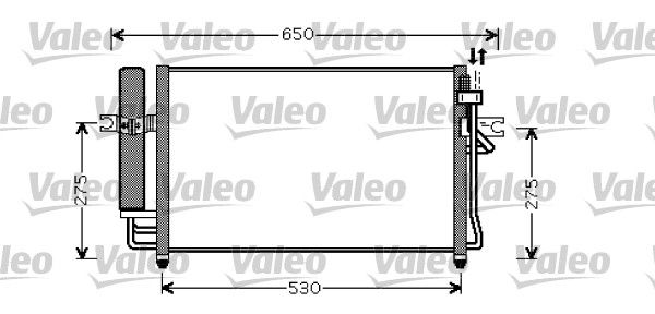 Kondensator, Klimaanlage VALEO 818074