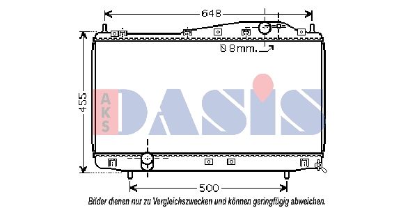Kühler, Motorkühlung AKS DASIS 510022N