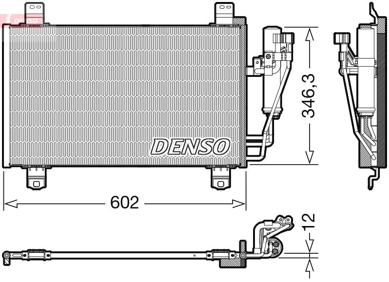 Klimakondensator Klimakühler Denso DCN44017