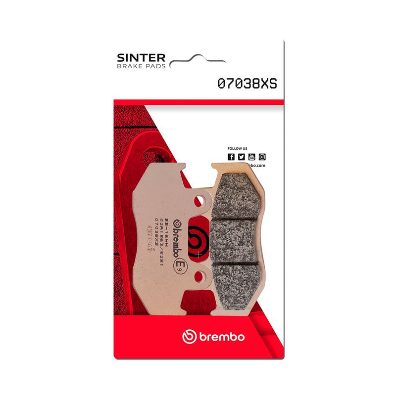 Bremsbelagsatz, Scheibenbremse BREMBO 07038XS