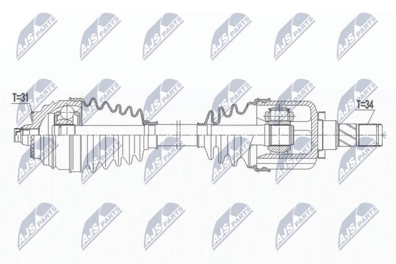 Antriebswelle NTY NPW-BM-164