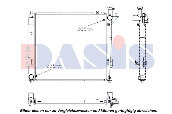 Kühler, Motorkühlung AKS DASIS 560097N