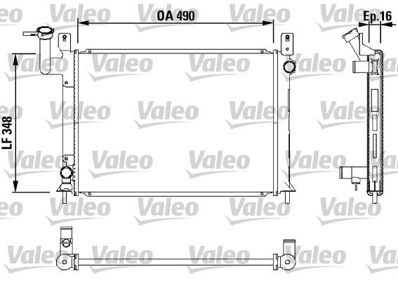 Kühler, Motorkühlung VALEO 730406