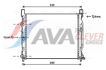Kühler, Motorkühlung AVA QUALITY COOLING RTA2470